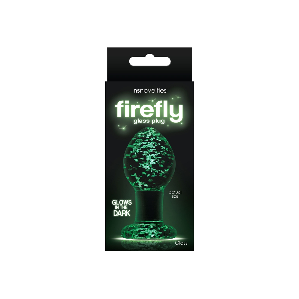 Plug Anal en Verre Phosphorescent Firefly Glass Plug Medium