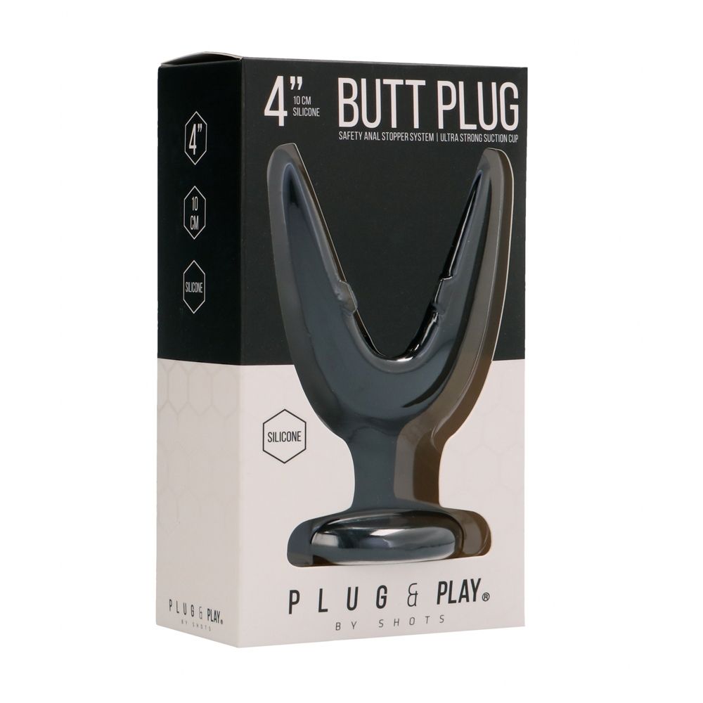 Plug Anal Silicone Split 1 Butt Plug 10 cm 