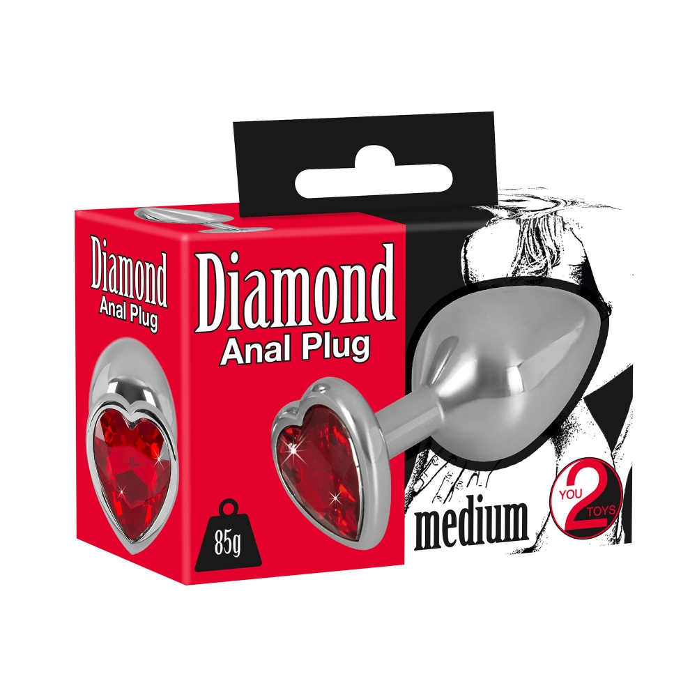 Plug Anal en Métal Diamond Medium