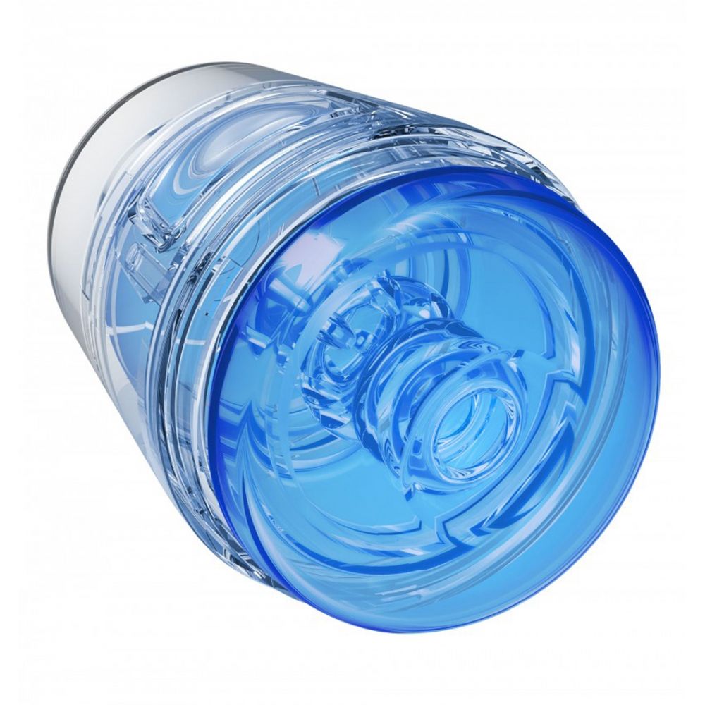 Masturbateur Mini Main Squeeze POP-OFF Optix Crystal Bleu