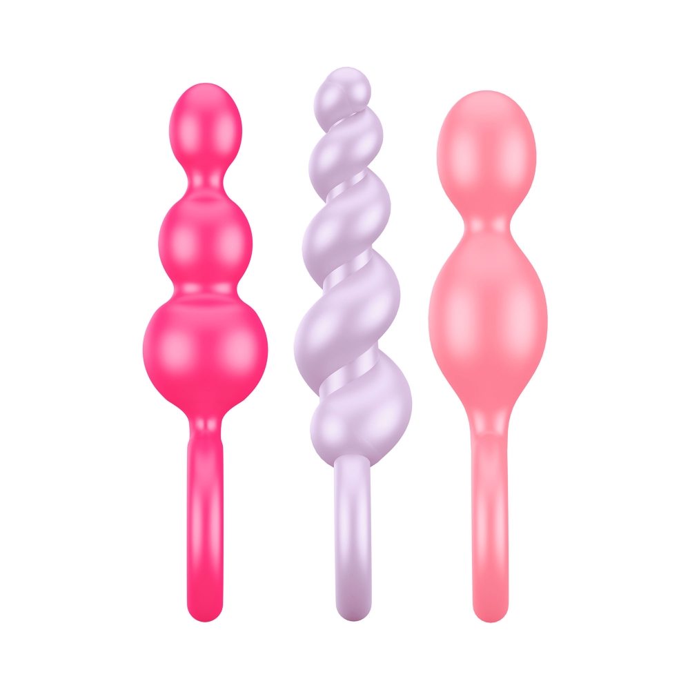 Kit 3 Plugs Anal Satisfyer Booty Call Colored