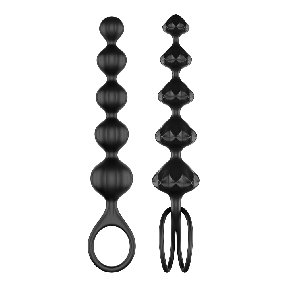 Kit 2 Chapelets Anal Satisfyer Love Beads Black