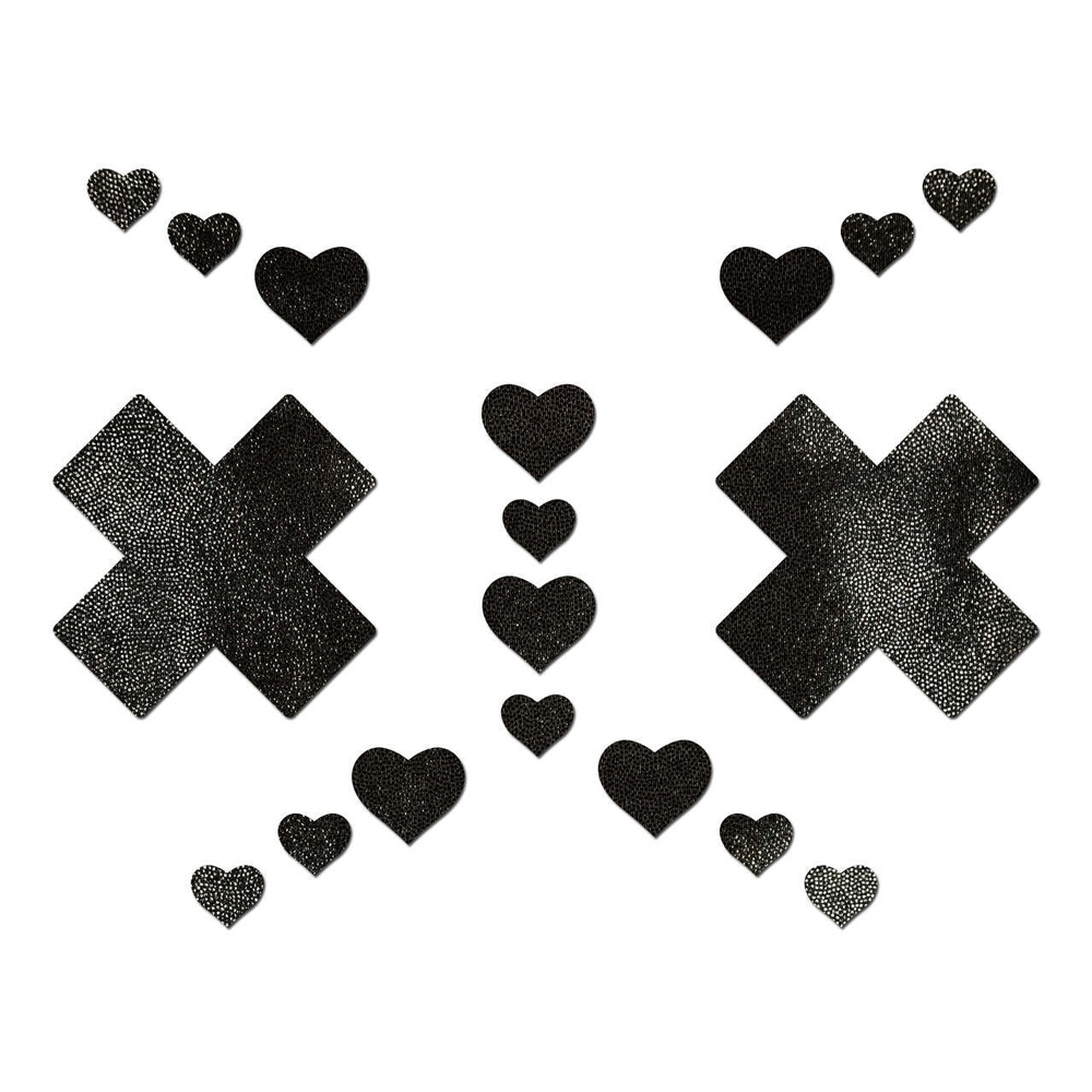 Kit Body Art Croix et Coeur Noirs