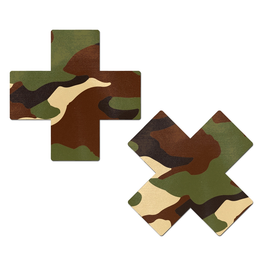 Caches-Seins Croix Camouflage
