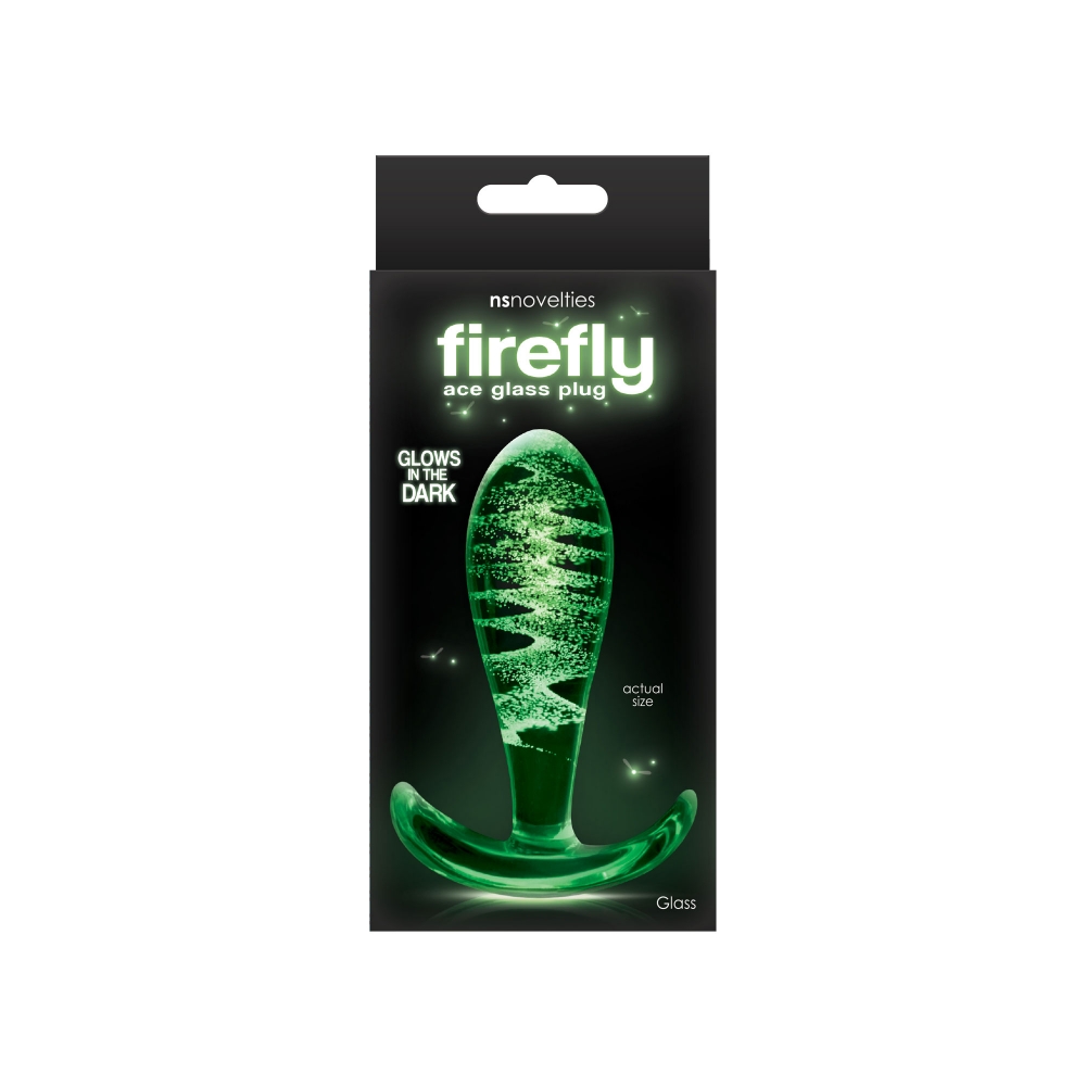 Plug Anal en Verre Phosphorescent Firefly Glass Ace I