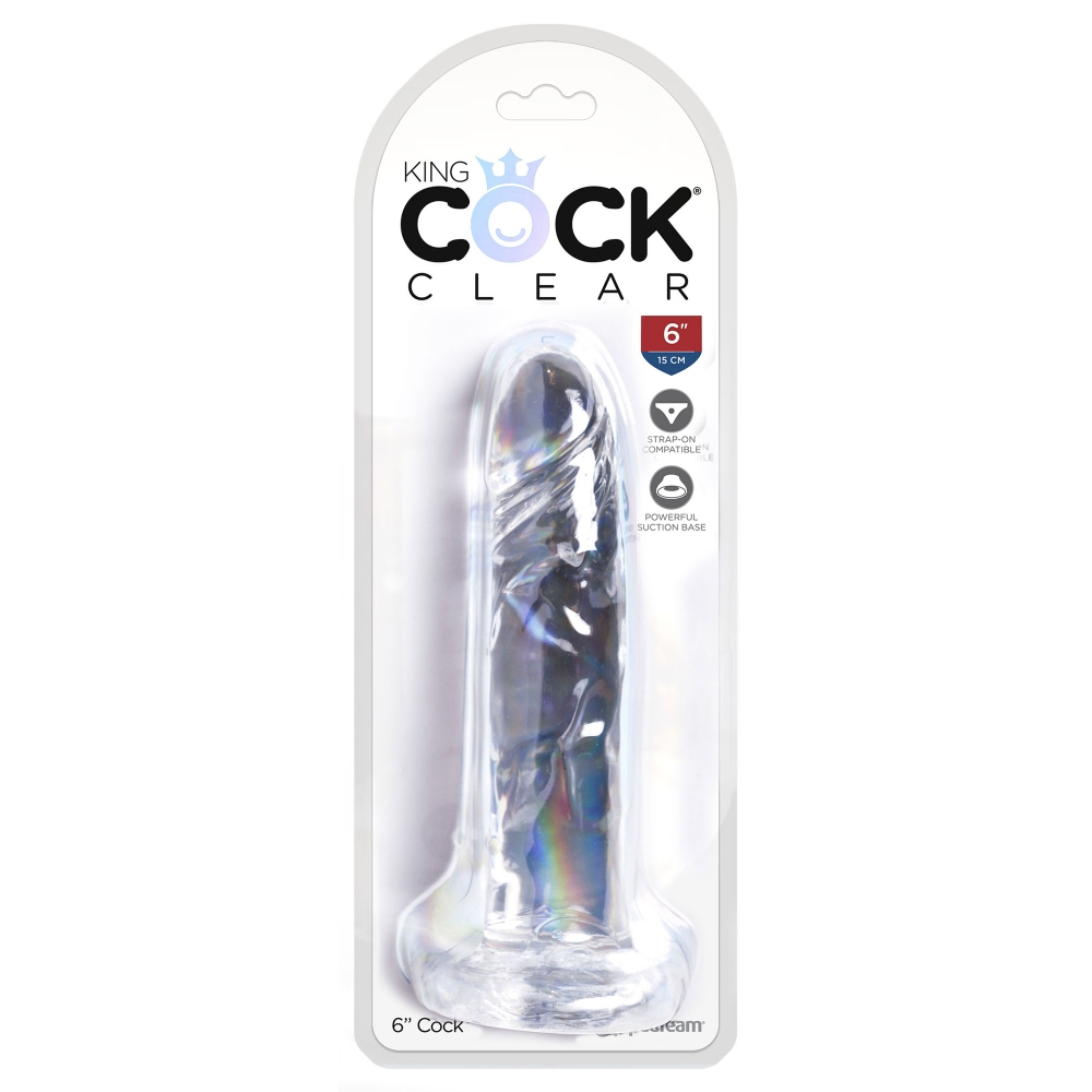 Dildo Ventouse 15,2 cm King Cock Clear