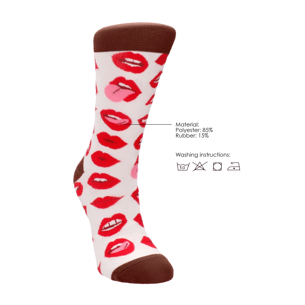 Chaussettes Sexy Socks Lip Love