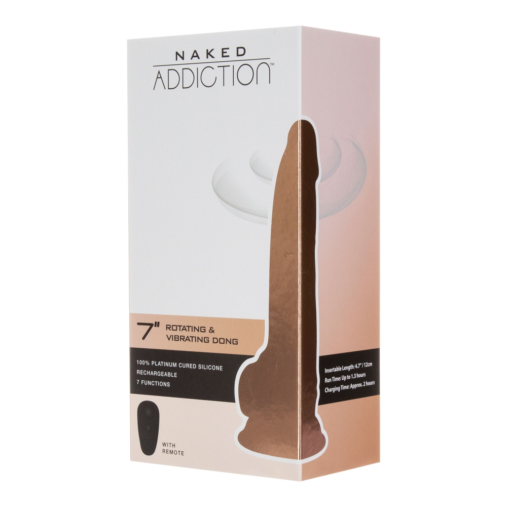 Vibromasseur rotatif Naked Addiction 17,8 cm