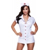 Costume Infirmière 2 Pièces Blanc & Rouge