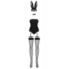 Costume Bunny 4 Pièces Noir