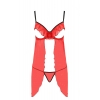 Nuisette Babydoll Ouverte Cherry Devil Collection Rouge