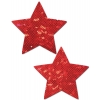 Caches-Tétons Étoile Disco Rouges