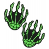 Caches-Tétons Mains Squelettes Zombie Verts