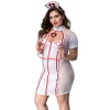Costume 3 Pièces Infirmière Sexy Blanc & Rouge GT
