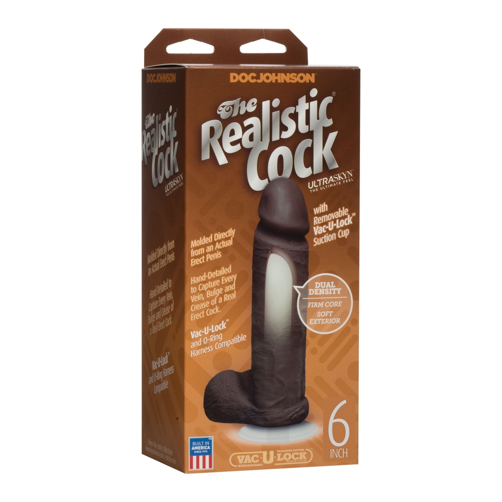 Gode avec Testicules Vac-U-Lock Réaliste 15,2 cm UR3