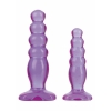 Kit Plugs Anal Crystal Jellies Anal Delight