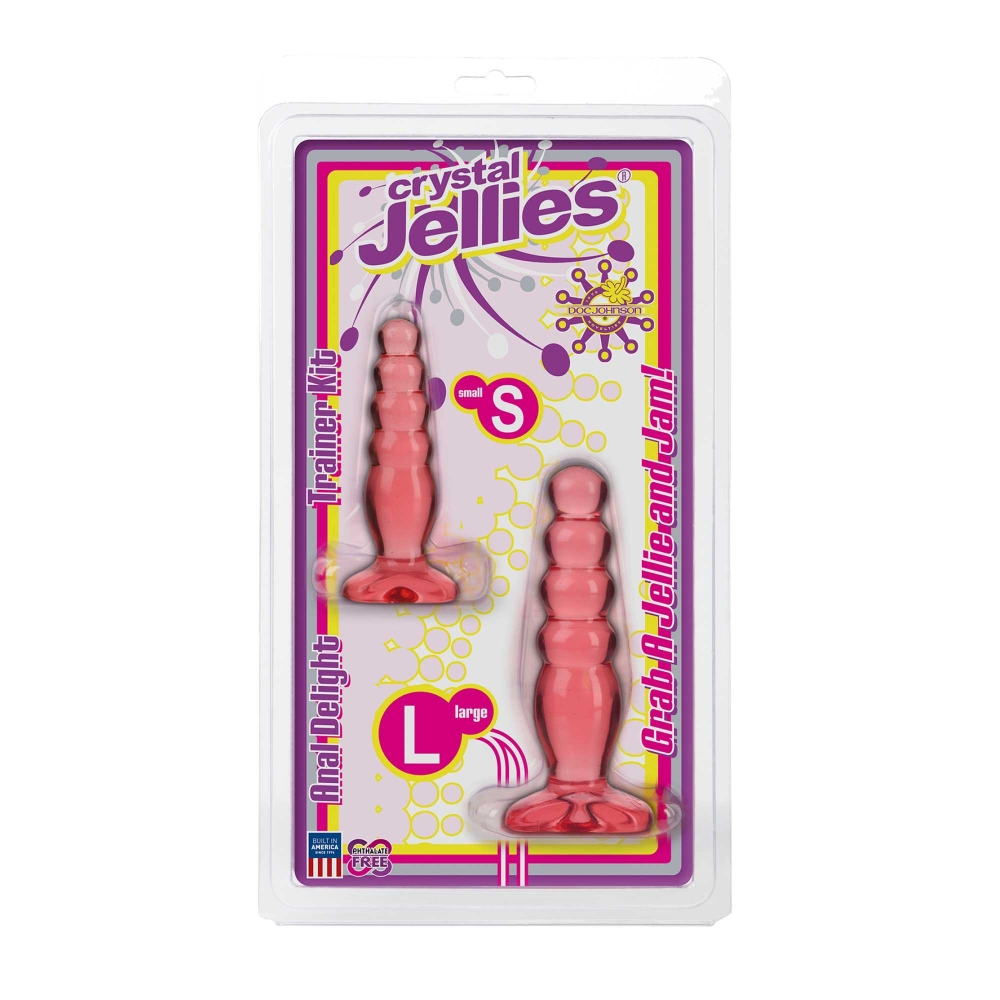 Kit Plugs Anal Crystal Jellies Anal Delight
