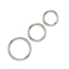Kit de 3 Cockring Metal Silver Ring