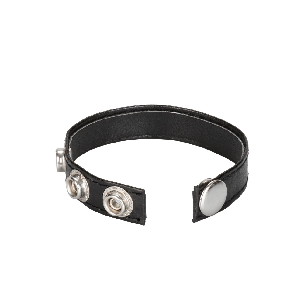 Cockring Cuir Leather 3-Snap