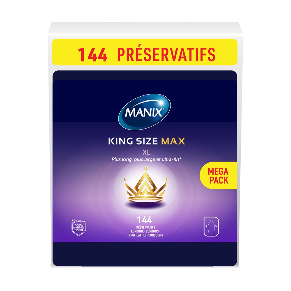 Préservatifs King Size Max Boîte de 144