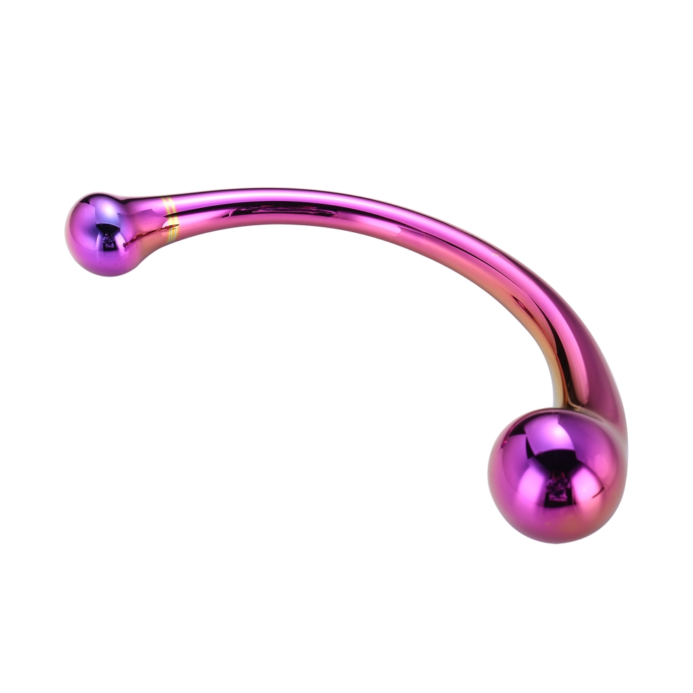 Dildo en Verre Curved Wand Glamour Glass