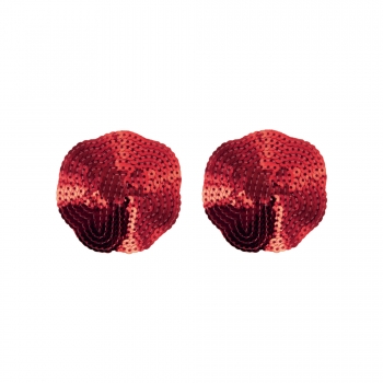 Caches-Tétons Sequin Pétales Rouges