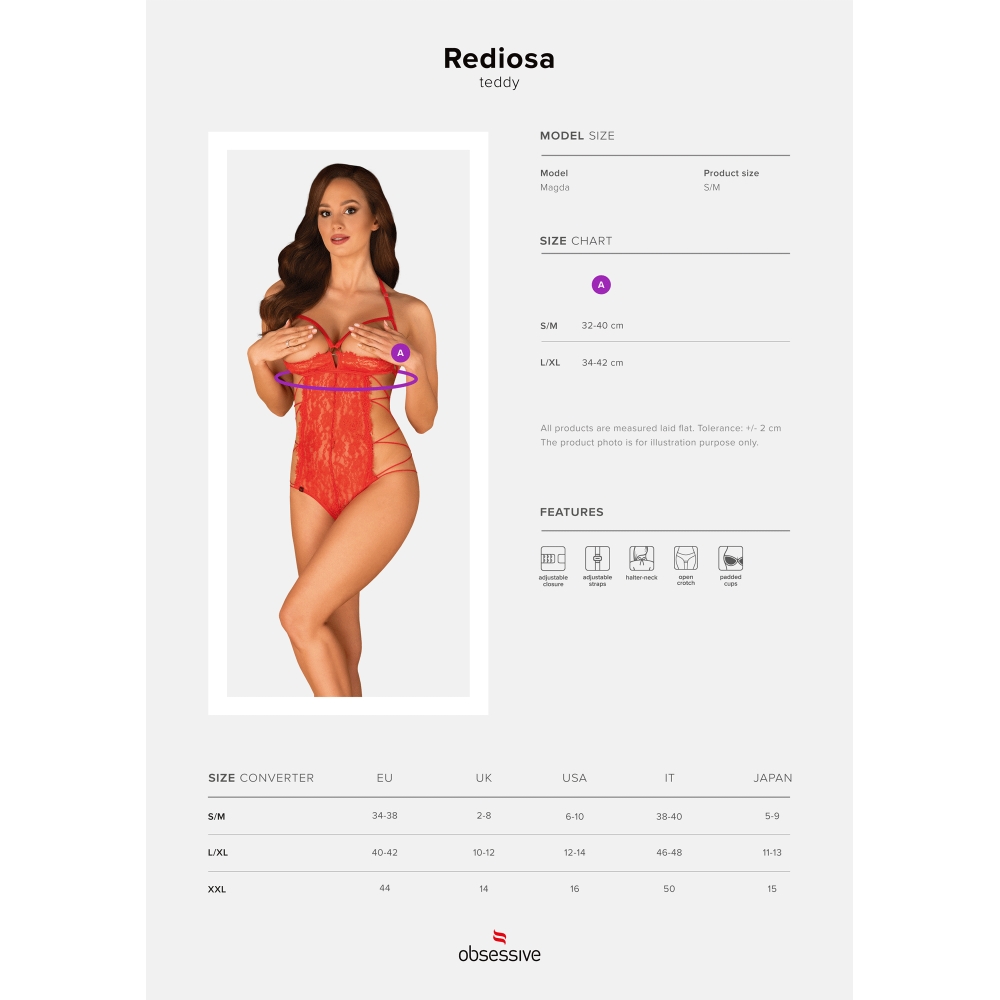 Body Ouvert Rediosa Rouge