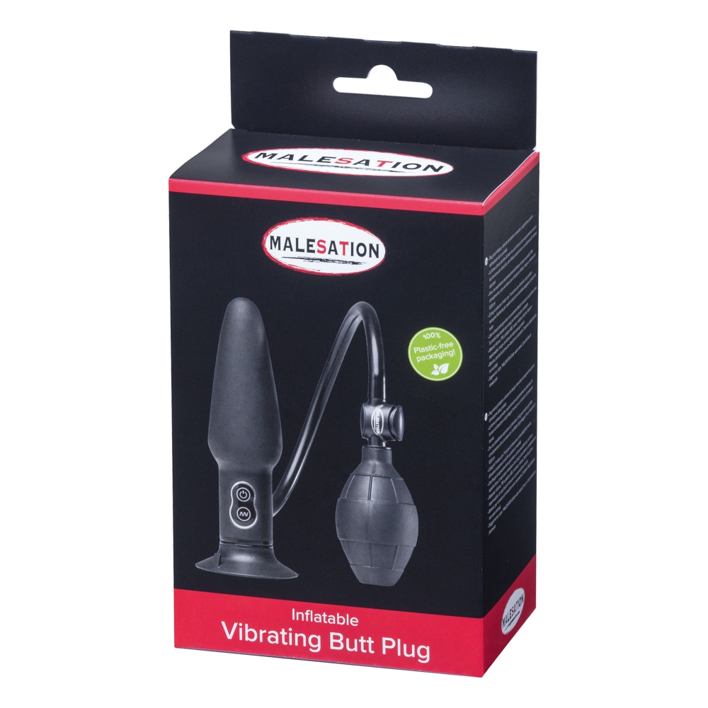 Plug Anal Vibrant Gonflable Silicone