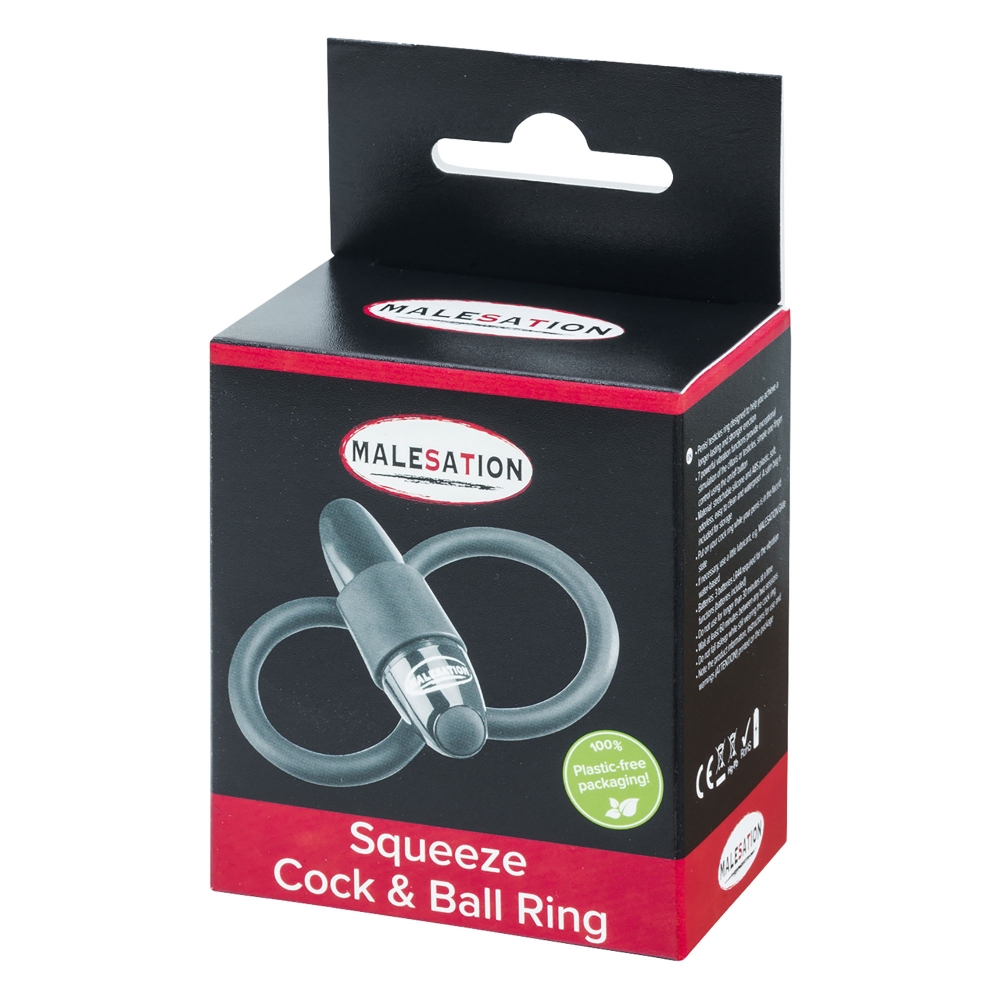 Double Cockring Vibrant Squeeze Cock & Ball