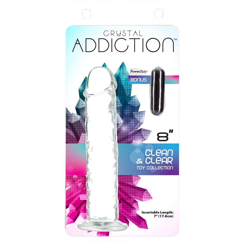 Gode Ventouse Crystal Addiction 20,3 cm