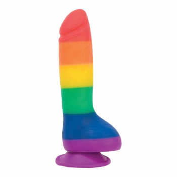 Gode Ventouse Rainbow Justin 20,3 cm