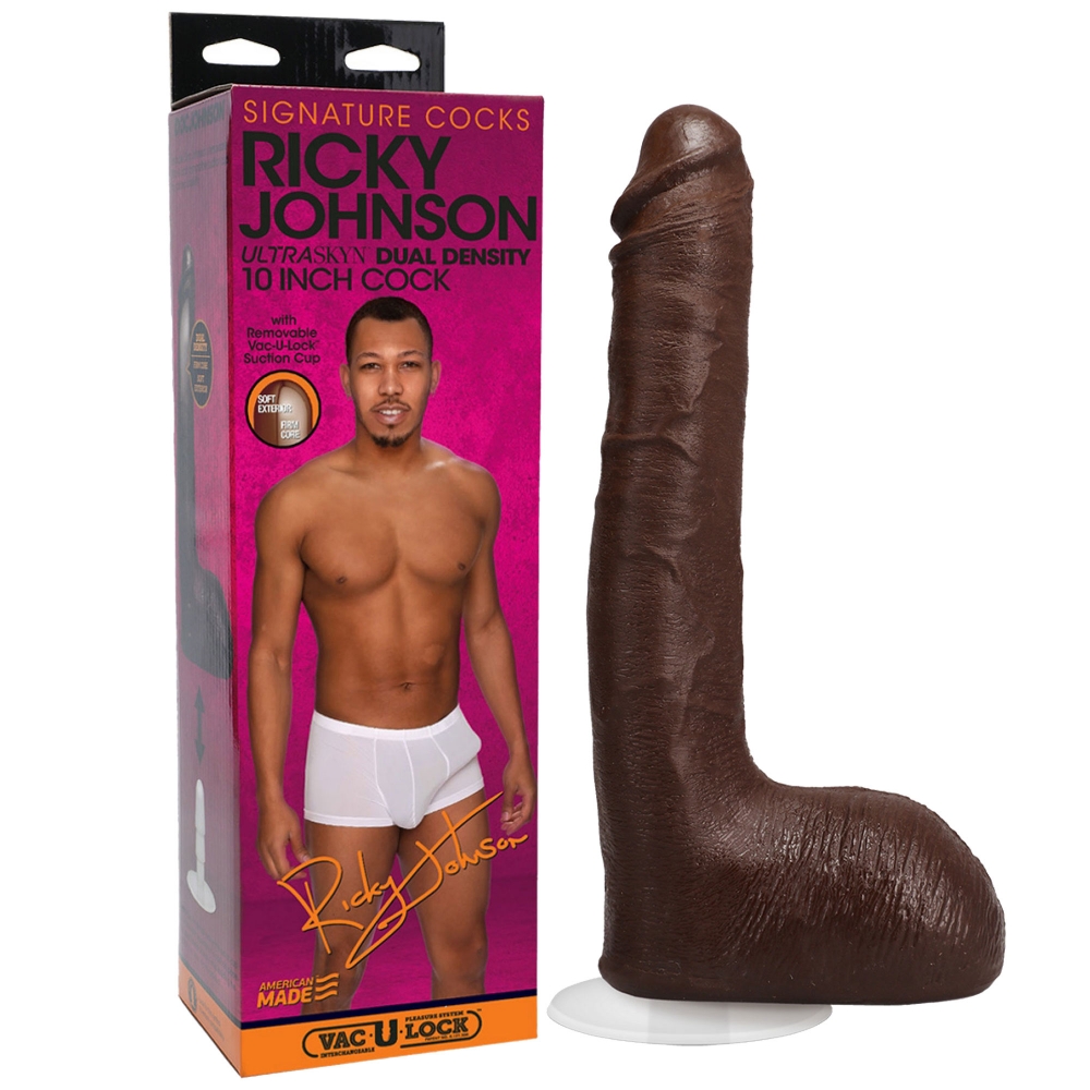 Gode XXL avec Testicules Vac-U-Lock Ricky Johnson 25,4 cm Signature Cocks