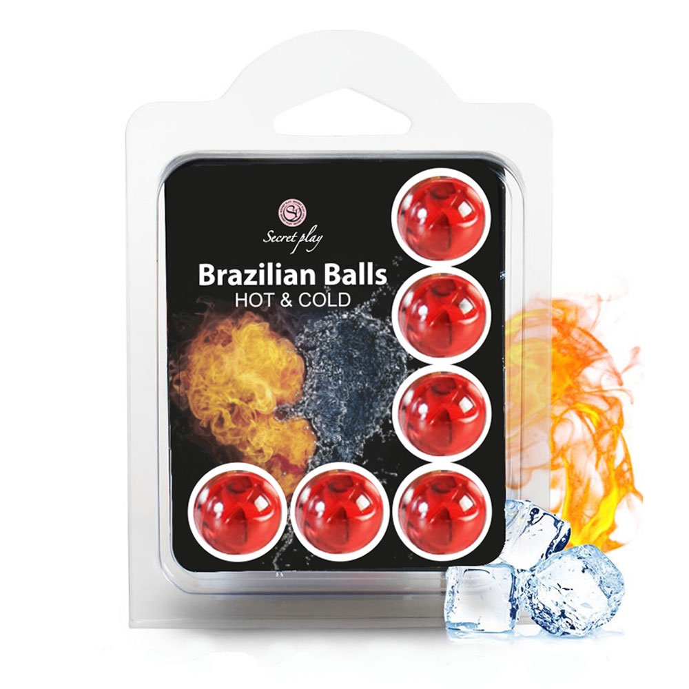Boules de Massage Effet Chaud-Froid Brazilian Balls x6