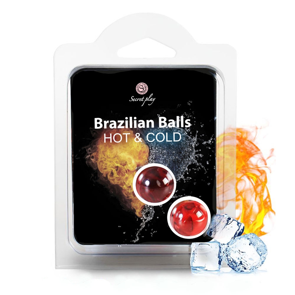 Boules de Massage Effet Chaud-Froid Brazilian Balls x2