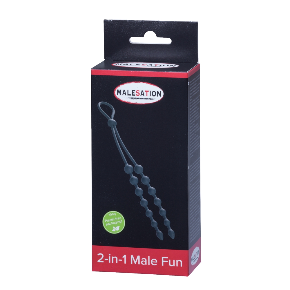 Cockring Ajustable & Chapelet Anal Male Fun