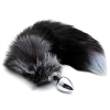 Black & White Fox Tail M