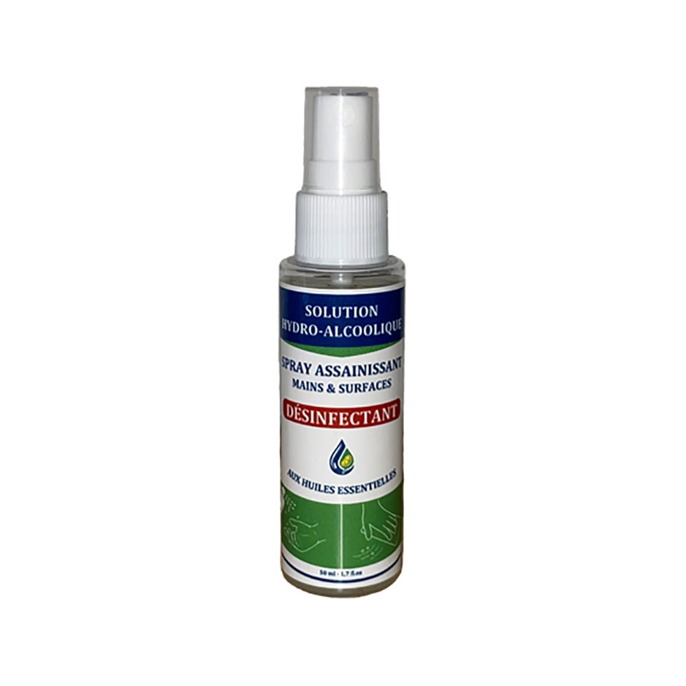 Spray Désinfectant Mains & Surfaces 50 ml