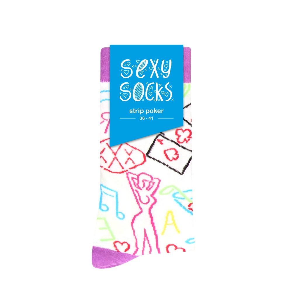 Chaussettes Sexy Socks Strip Poker