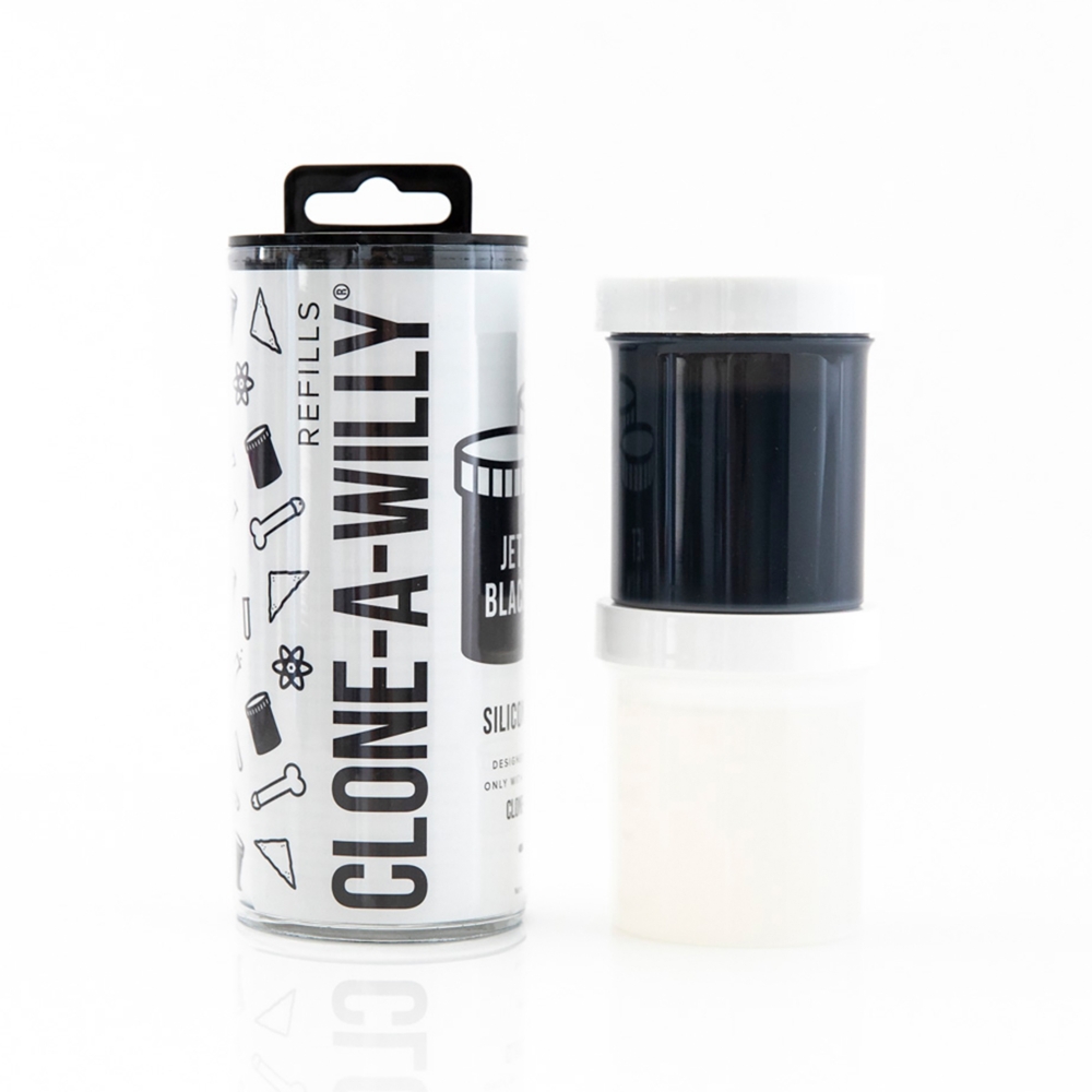 Recharge Silicone Jet Black pour Clone-A-Willy 226 g