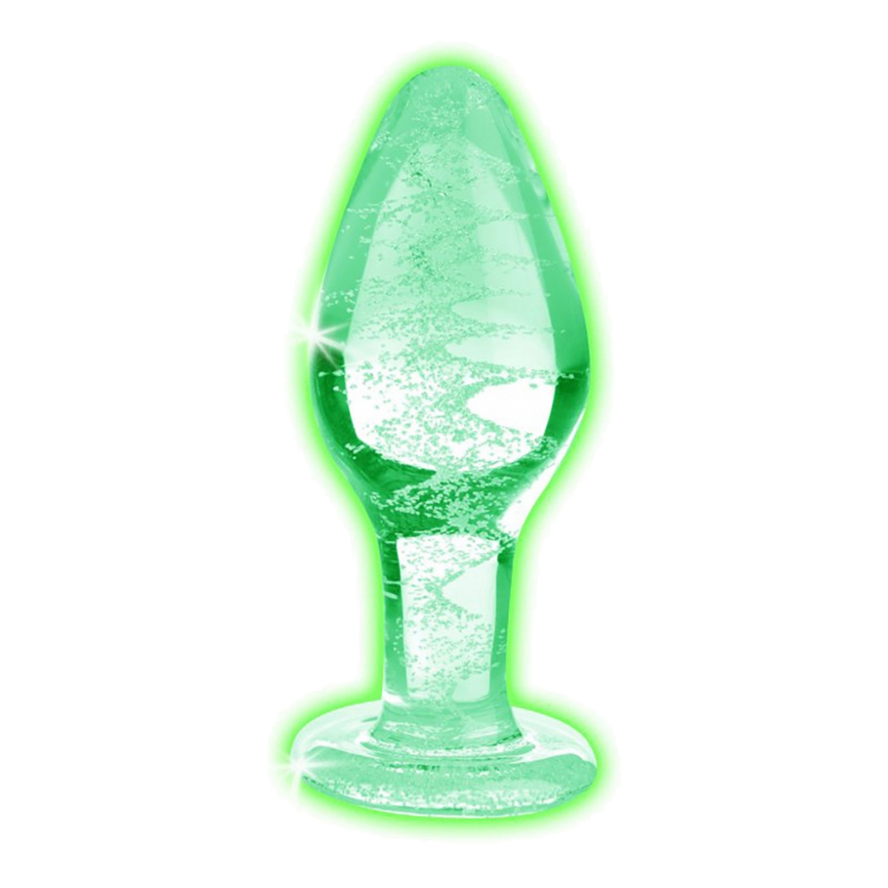 Plug anal en verre phosphorescent large