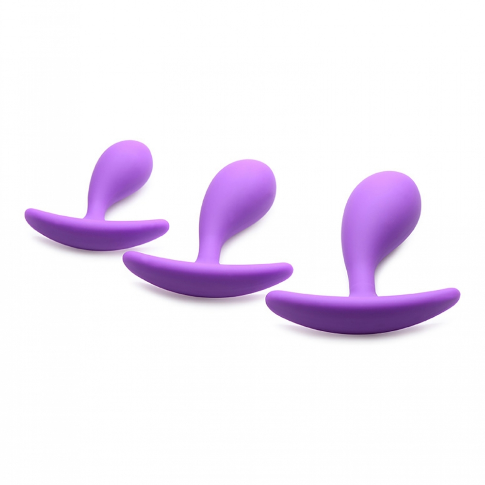 Kit plug anal silicone Booty Poppers Frisky