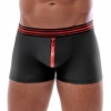 Boxer zip noir & rouge