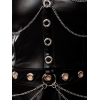 Robe chaînes & oeillets 18289 wetlook noir