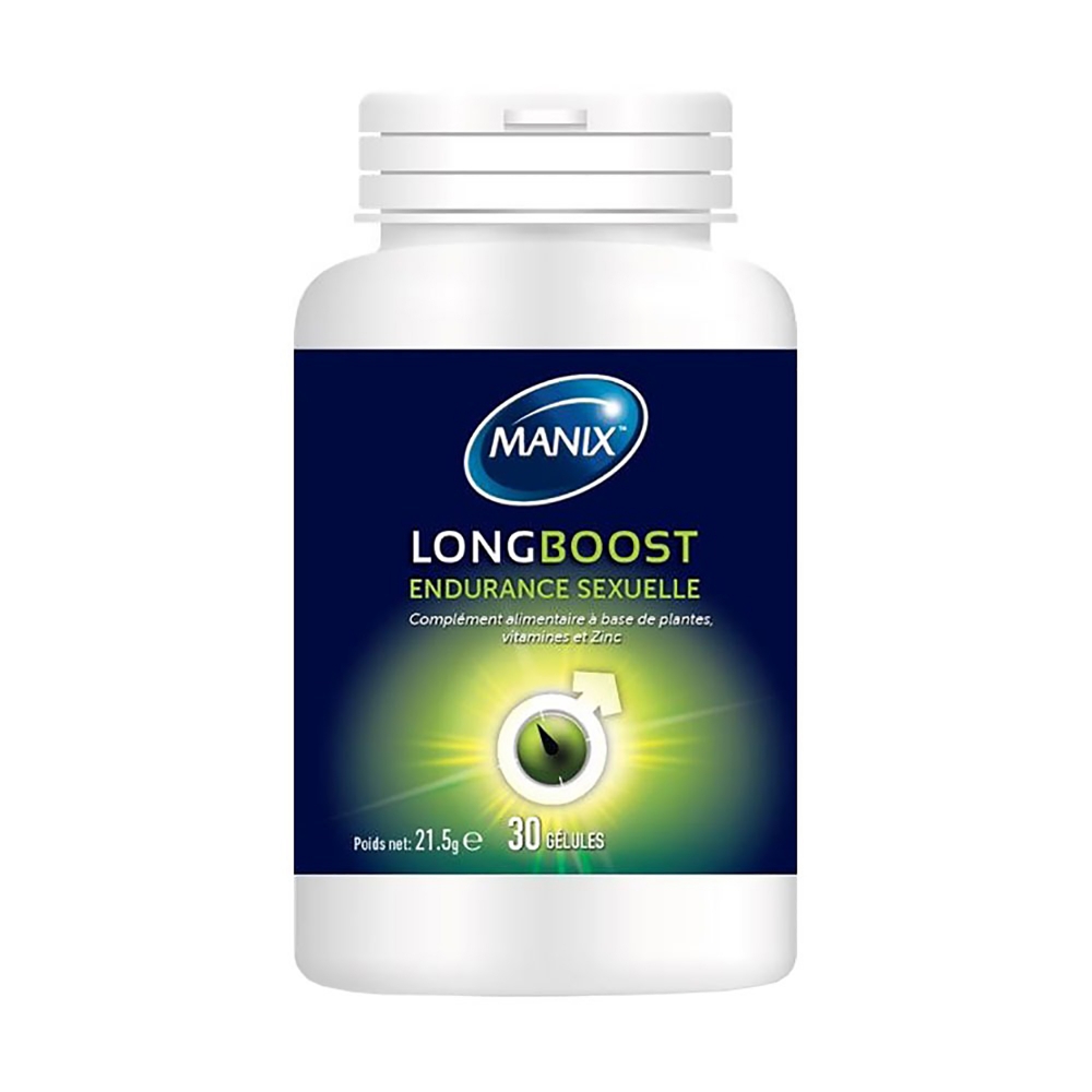 Stimulant sexuel naturel Manix LongBoost 30 gélules