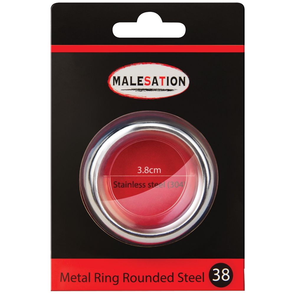 Cockring Metal Ring Rounded Steel 3,8 cm 