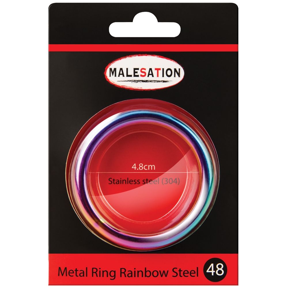 Cockring Metal Ring Rainbow Steel 4,8 cm 