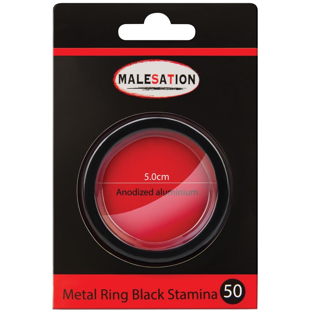 Cockring Metal Ring Stamina Noir 5 cm 