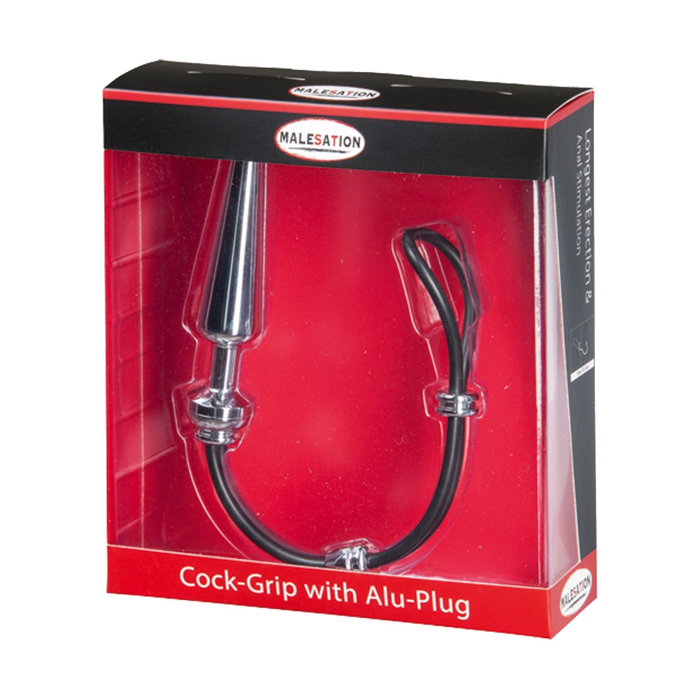 Cockring & Plug Anal Cock-Grip Aluminium Medium