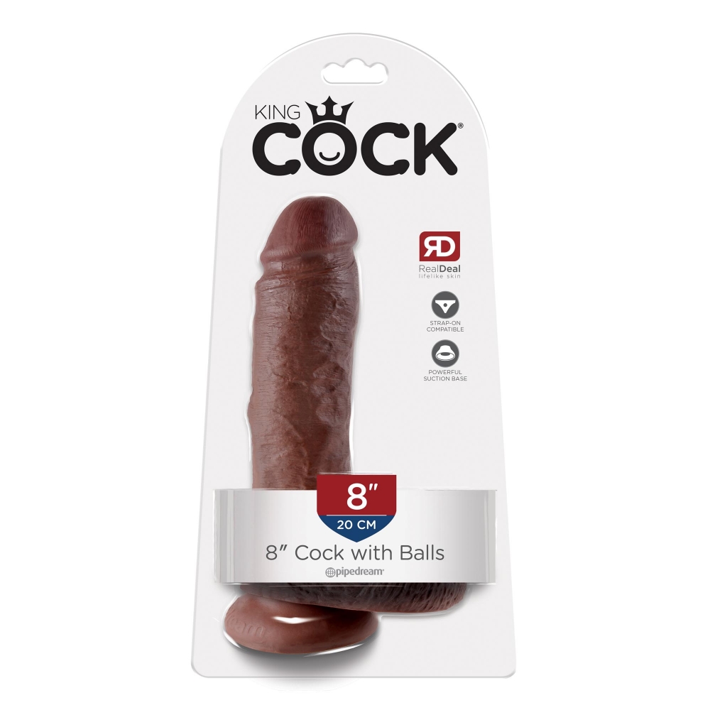 Dildo avec Testicules 20,3 cm King Cock