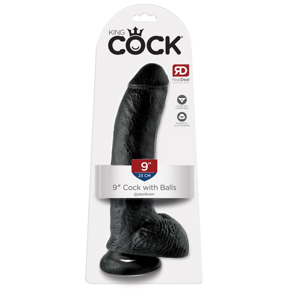 Dildo avec Testicules 22,9 cm King Cock